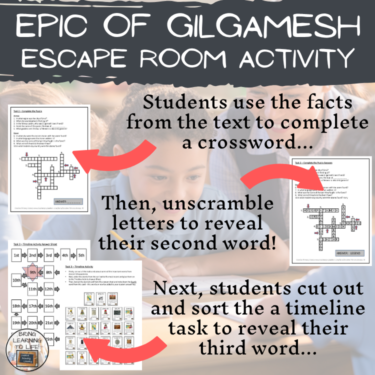 Epic of Gilgamesh Escape Room Activity