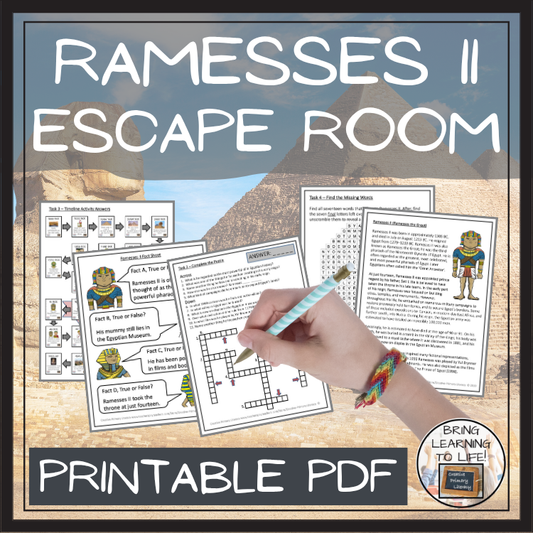 Ramesses II Escape Room | Social Studies & Ancient History Activity