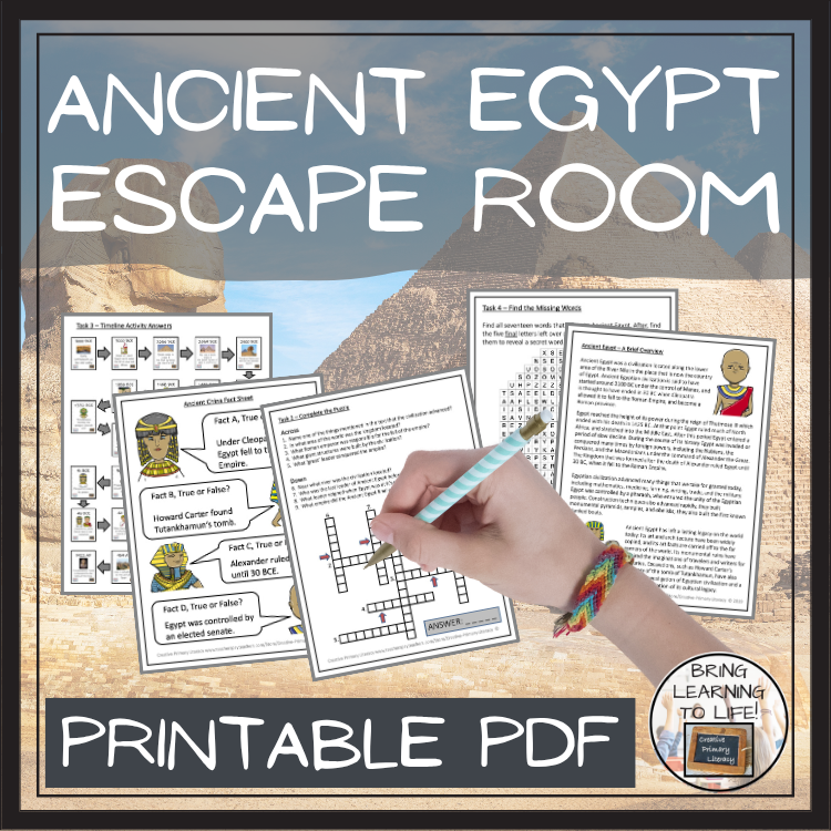 Ancient Egypt Escape Room | Social Studies & Ancient History Activity