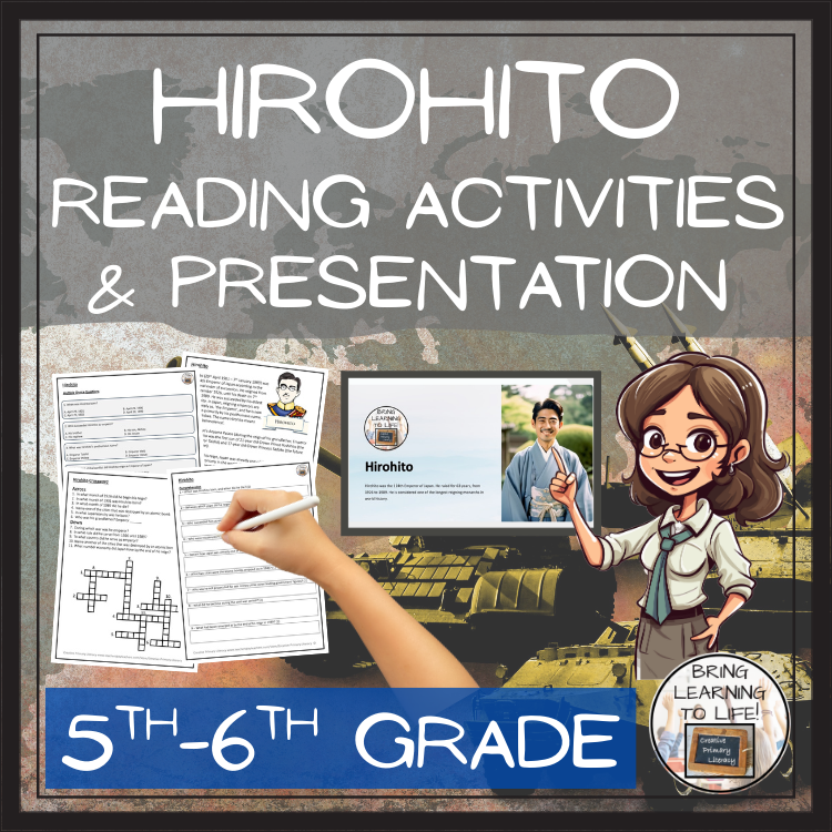 Hirohito Close Reading Comprehension Activities | 5th Grade & 6th Grade