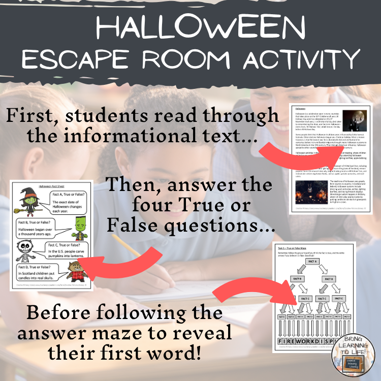 Halloween Escape Room Activity