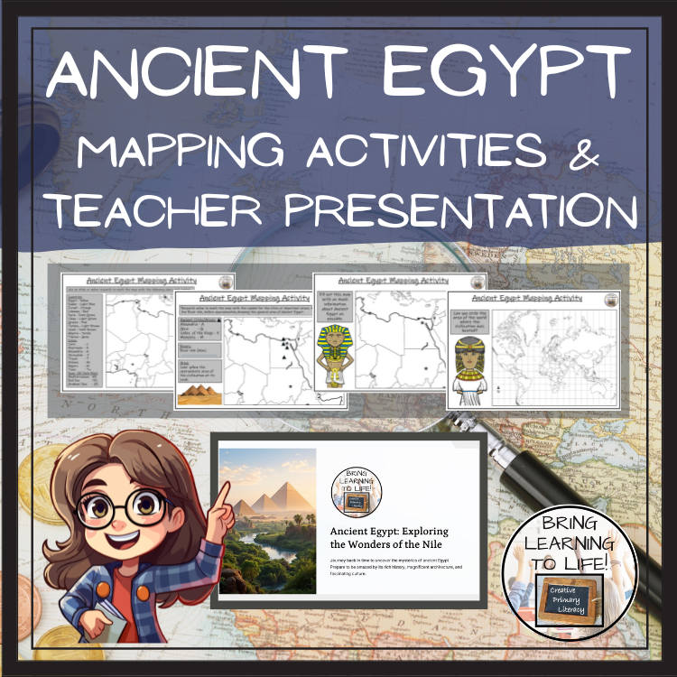 Ancient Egypt Map Activity & Teaching Presentation