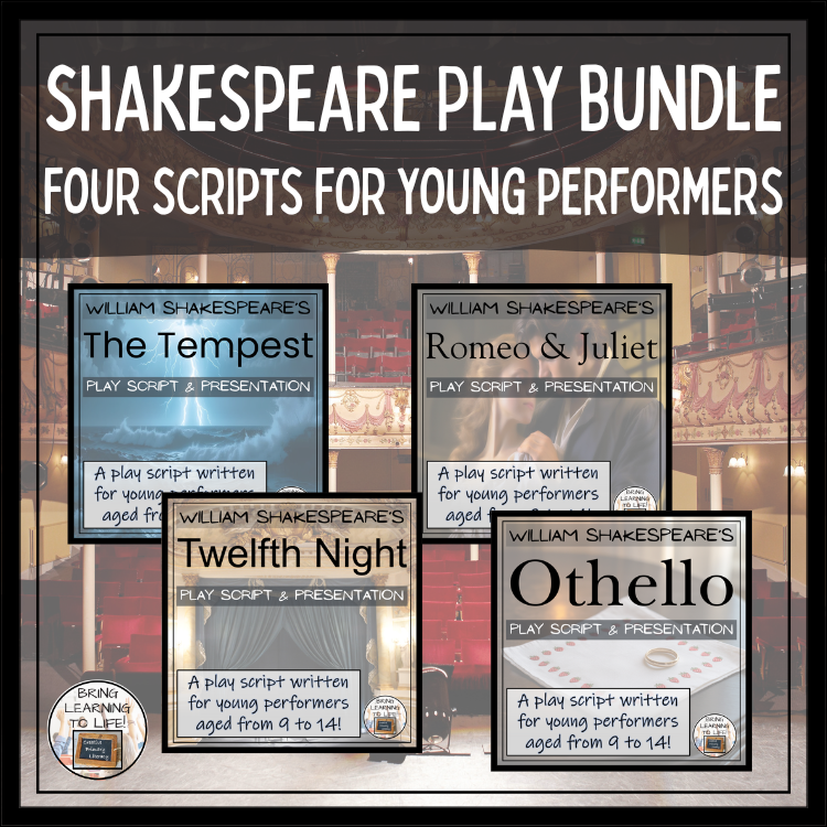 Four Shakespeare Plays | Romeo and Juliet, Othello, The Tempest & Twelfth Night