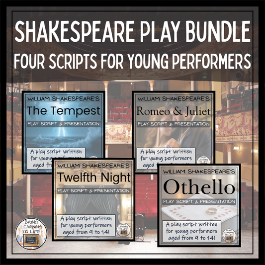 Four Shakespeare Plays | Romeo and Juliet, Othello, The Tempest & Twelfth Night