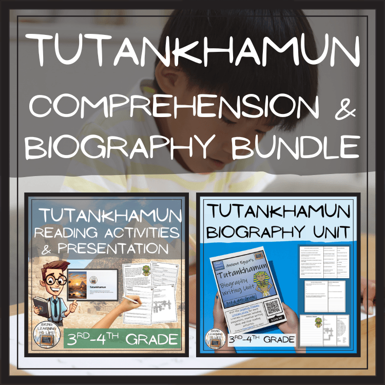 Tutankhamun Reading & Biography Bundle | 3rd Grade & 4th Grade
