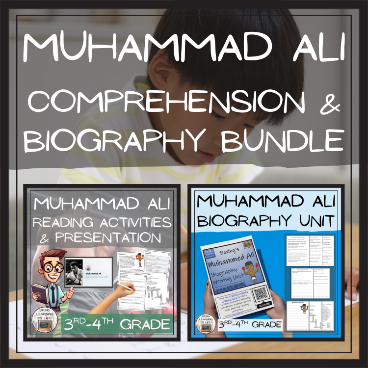 Muhammed Ali Close Reading & Biography Bundle | 3rd Grade & 4th Grade