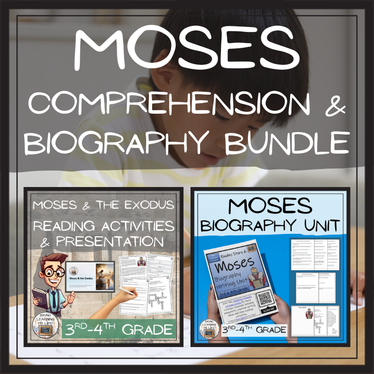 Moses Close Reading & Biography Bundle | 3rd Grade & 4th Grade