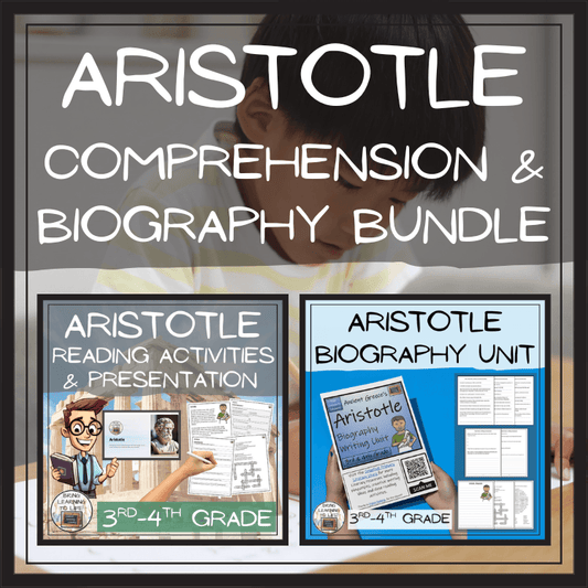 Aristotle Close Reading & Biography Bundle | 3rd Grade & 4th Grade