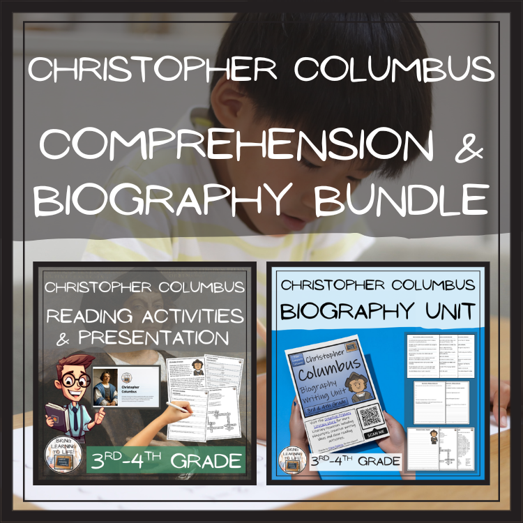 Christopher Columbus Close Reading & Biography Bundle | 3rd Grade & 4th Grade
