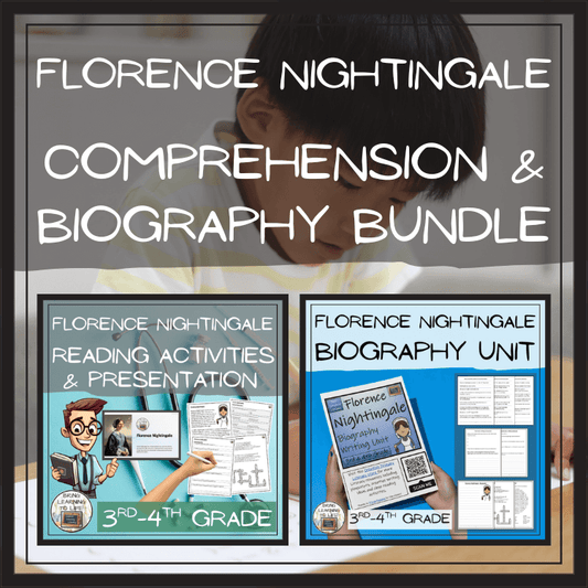 Florence Nightingale Close Reading & Biography Bundle | 3rd Grade & 4th Grade with engaging reading activities.