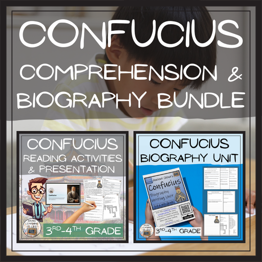 Confucius Close Reading & Biography Bundle | 3rd Grade & 4th Grade