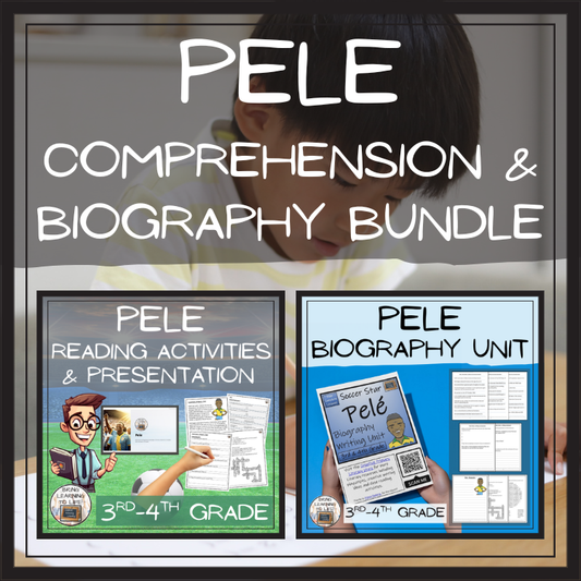 Pele Close Reading & Biography Bundle | 3rd Grade & 4th Grade
