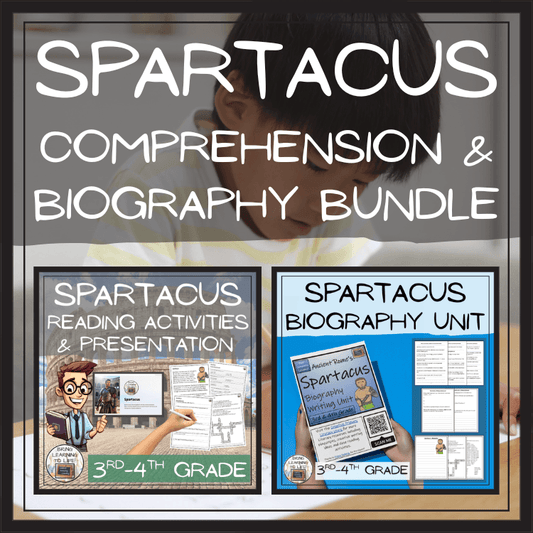Spartacus Close Reading & Biography Bundle | 3rd Grade & 4th Grade