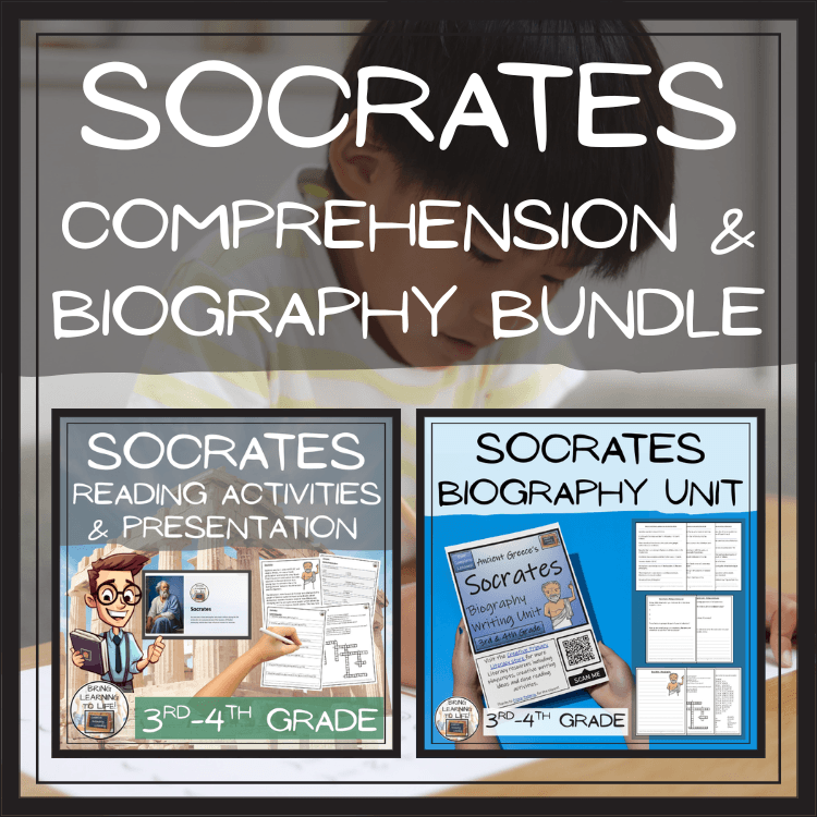 Socrates Close Reading & Biography Bundle | 3rd Grade & 4th Grade