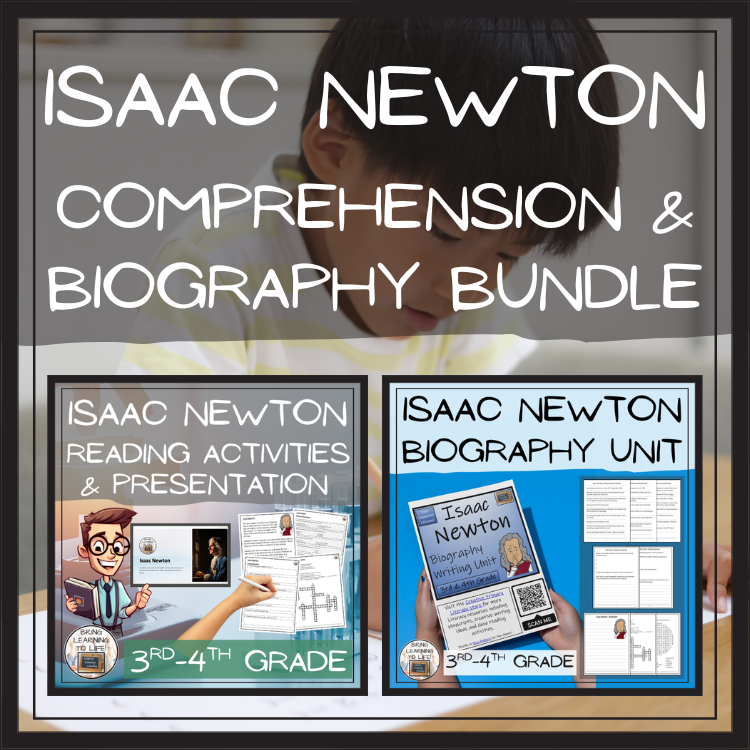 Isaac Newton Close Reading & Biography Bundle | 3rd Grade & 4th Grade