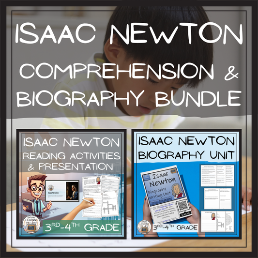 Isaac Newton Close Reading & Biography Bundle | 3rd Grade & 4th Grade