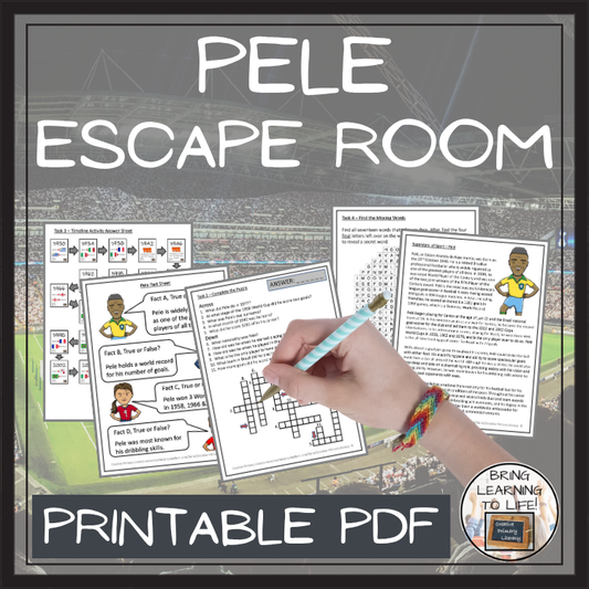 Pelé Escape Room | Social Studies & World Cup Activity