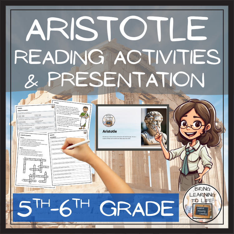 Aristotle Close Reading Comprehension Activities | 5th Grade & 6th Grade