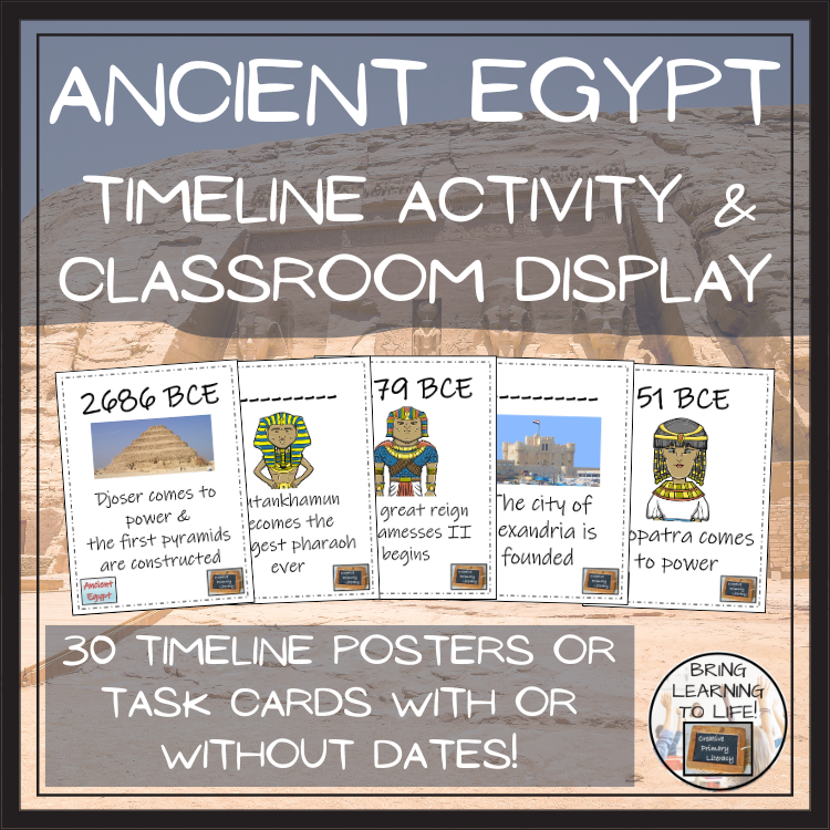 Ancient Egypt Timeline Activity & Classroom Display