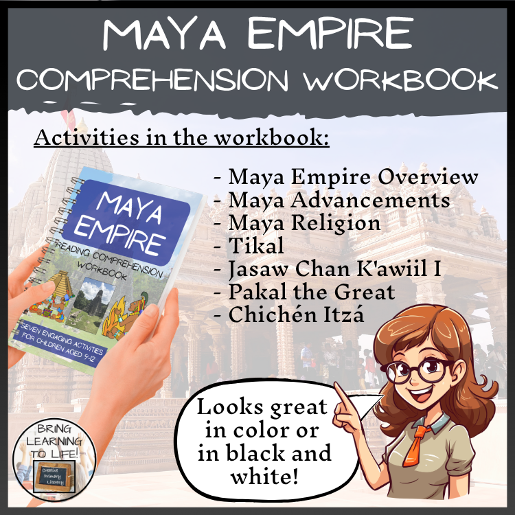Maya Empire Reading Comprehension Workbook | 5th-6th Grade