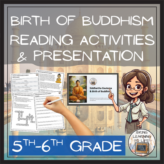 Siddhartha Gautama and the Birth of Buddhism Close Reading | 5th Grade & 6th Grade