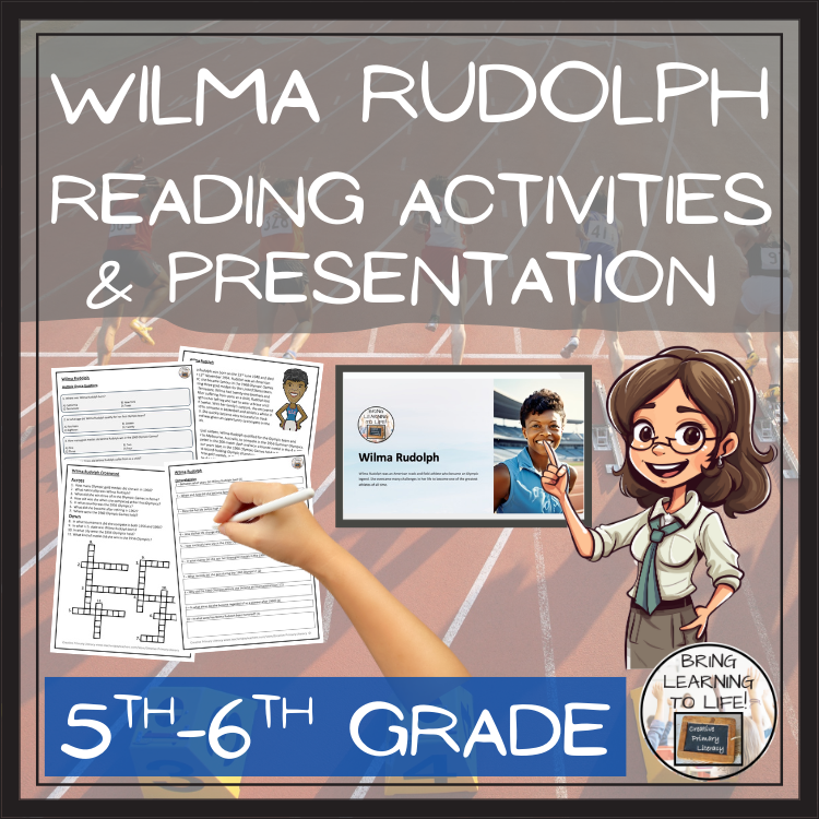 Wilma Rudolph Close Reading Comprehension Activities | 5th Grade & 6th Grade