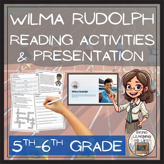 Wilma Rudolph Close Reading Comprehension Activities | 5th Grade & 6th Grade
