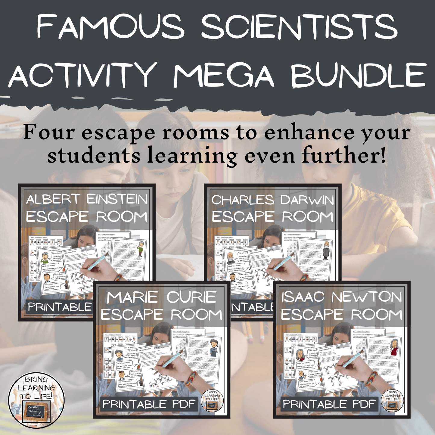 Famous Scientists Mega Bundle of Activities | 5th Grade & 6th Grade