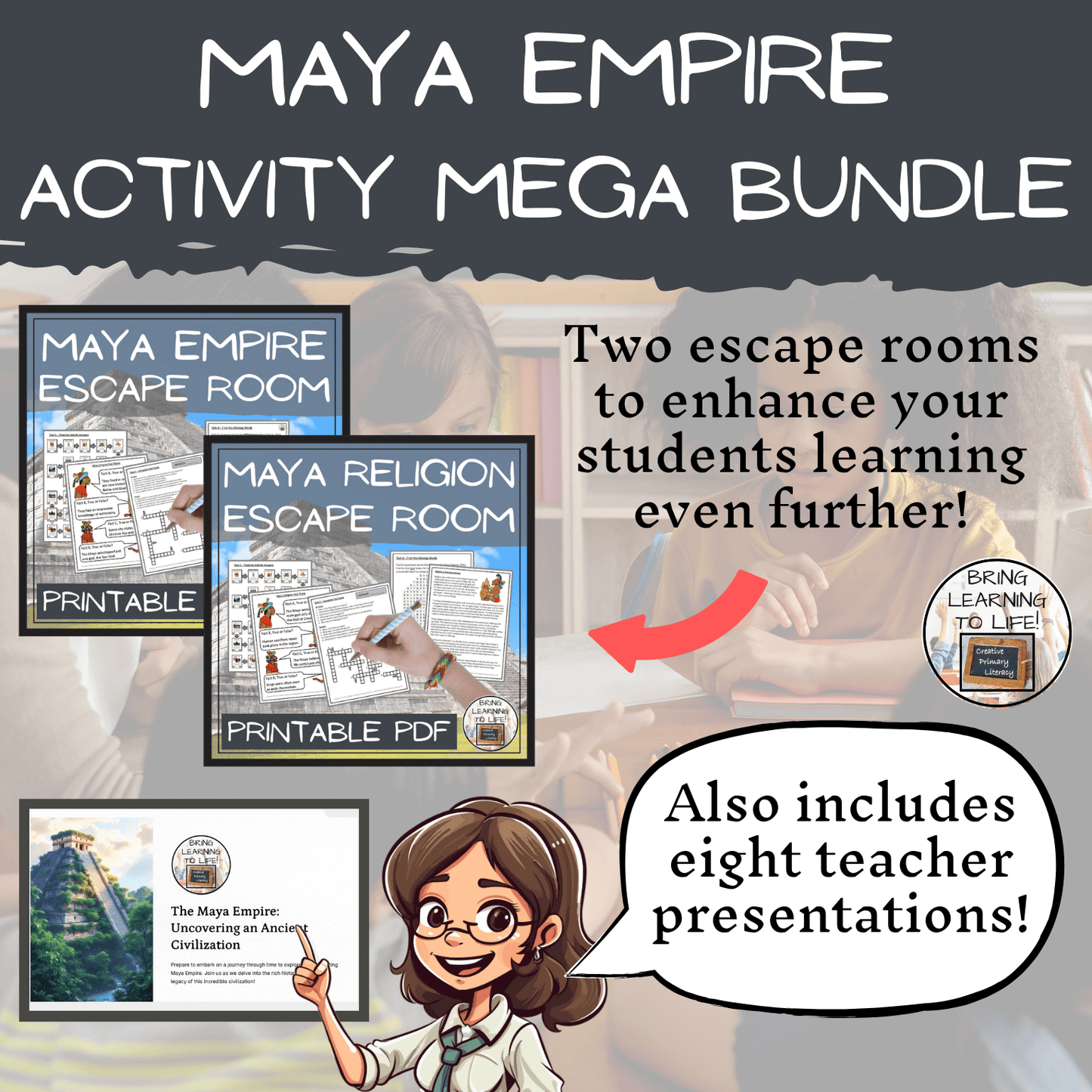 Maya Empire Mega Bundle of Activities | 5th Grade & 6th Grade