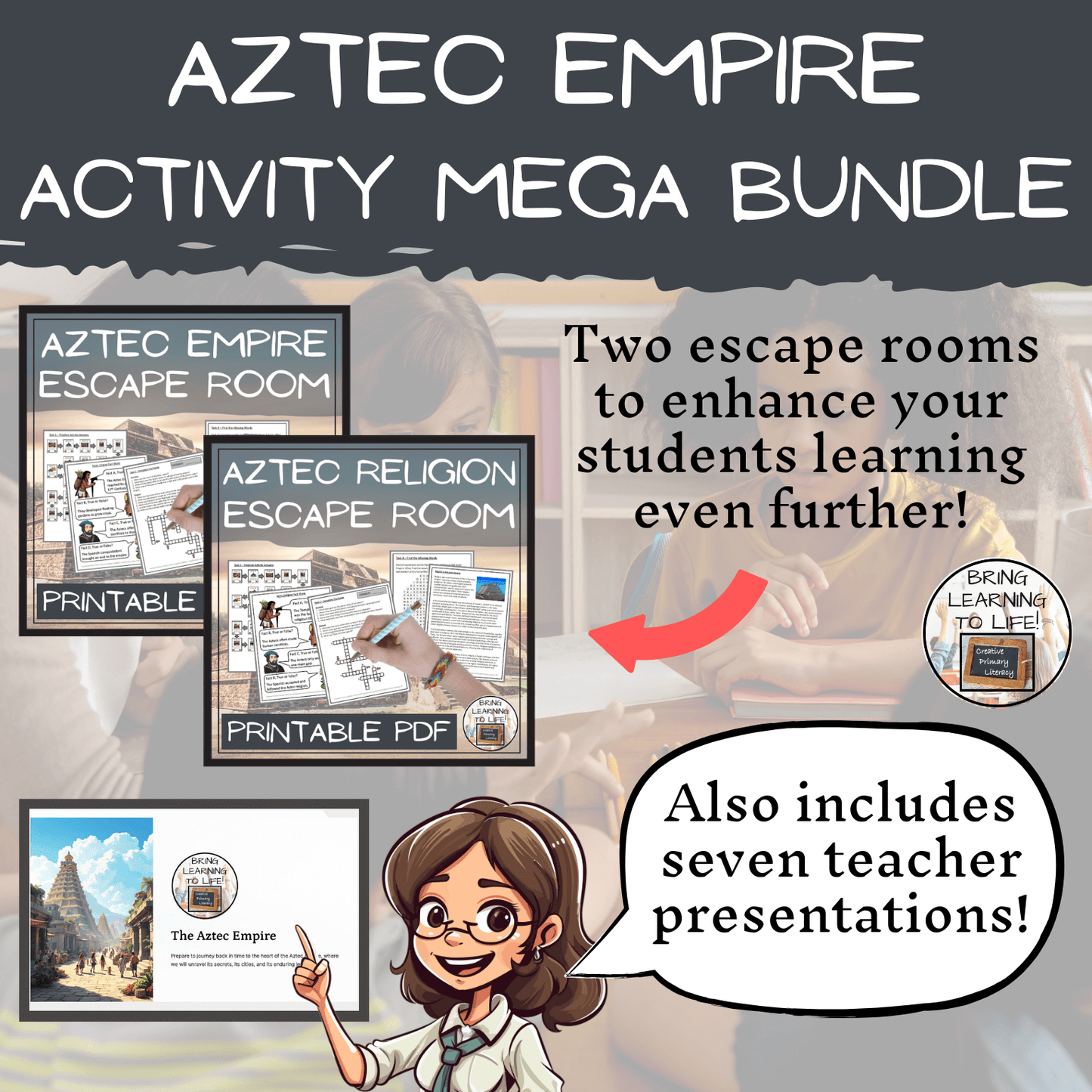 Aztec Empire Mega Bundle of Activities | 5th Grade & 6th Grade