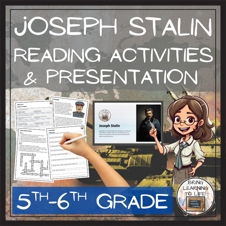 Joseph Stalin Close Reading Comprehension Activities | 5th Grade & 6th Grade