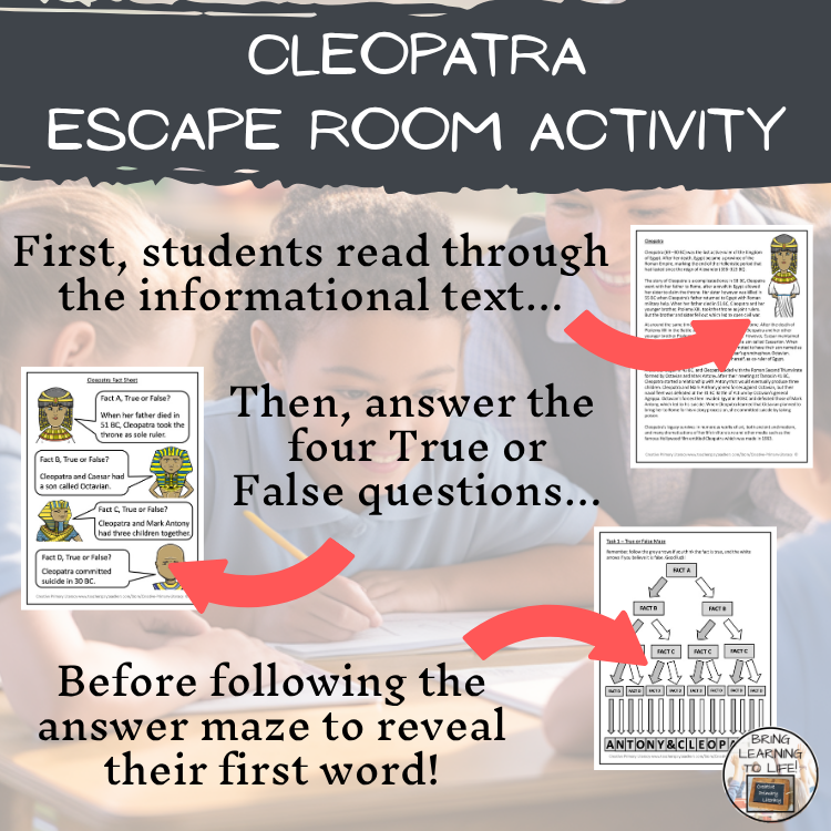 Cleopatra Escape Room | Social Studies & Ancient History Activity
