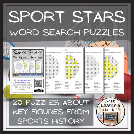 Sport Stars Word Search Puzzle Collection