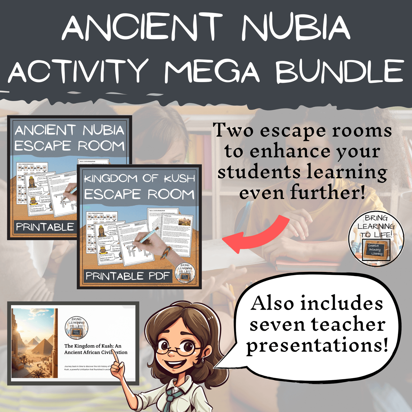 Ancient Nubia Mega Bundle of Activities | 5th Grade & 6th Grade