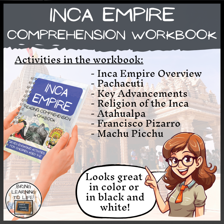 Inca Empire Reading Comprehension Workbook | 5th-6th Grade