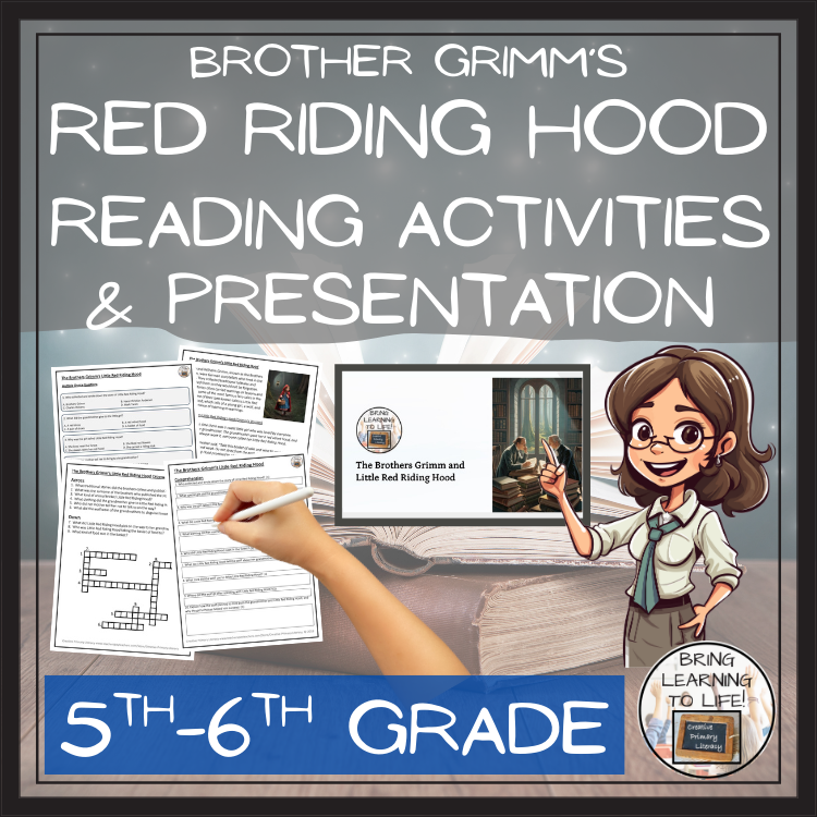 Brothers Grimm's Little Red Riding Hood Reading Comprehension | 5th & 6th Grade