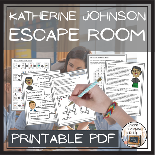 Katherine Johnson Escape Room | Social Studies & History Activity