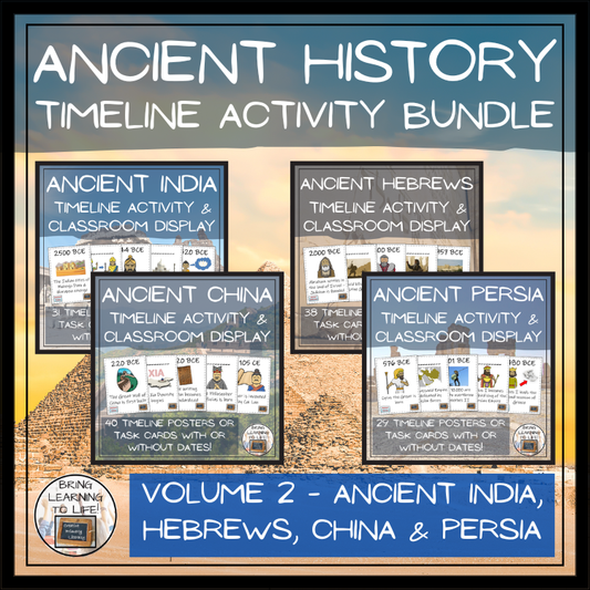 Ancient History Timeline Activity & Classroom Display Bundle | Volume 2