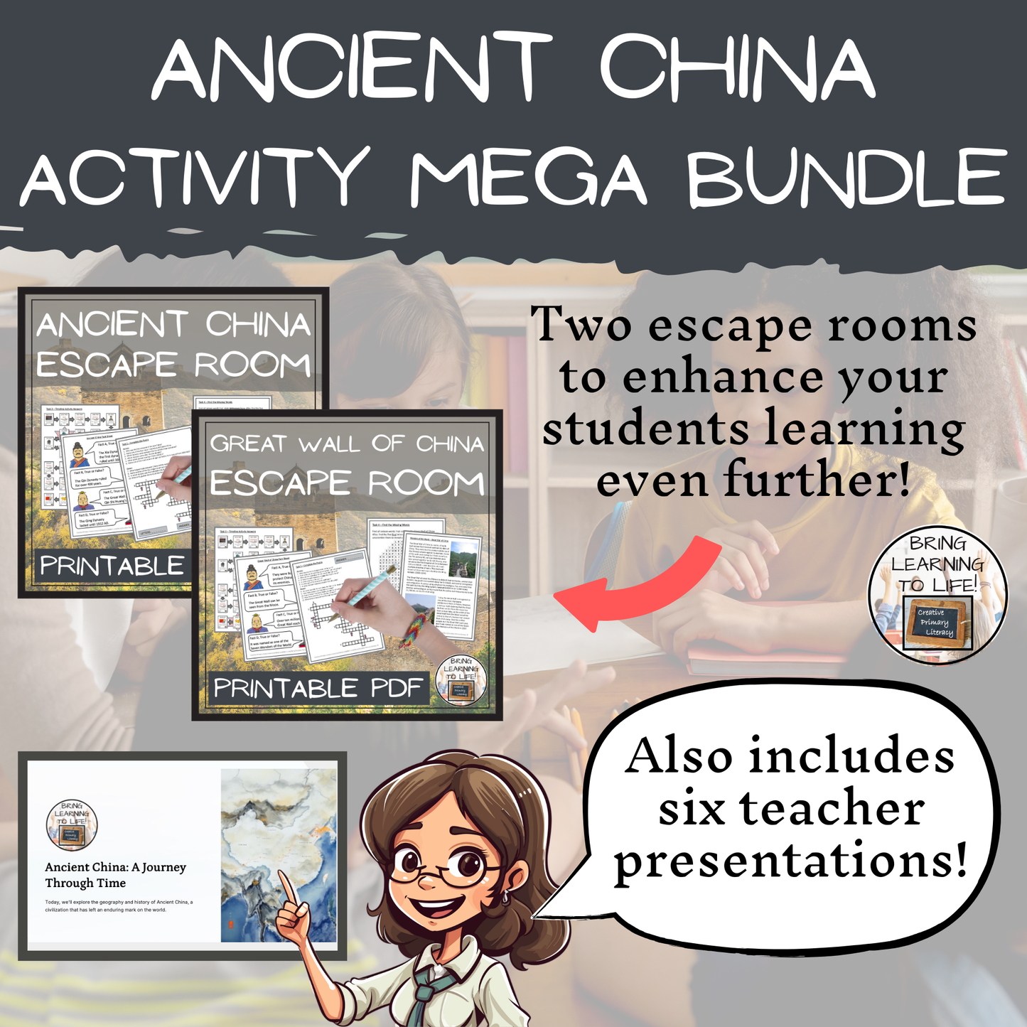 Ancient China Mega Bundle of Activities | 5th Grade & 6th Grade