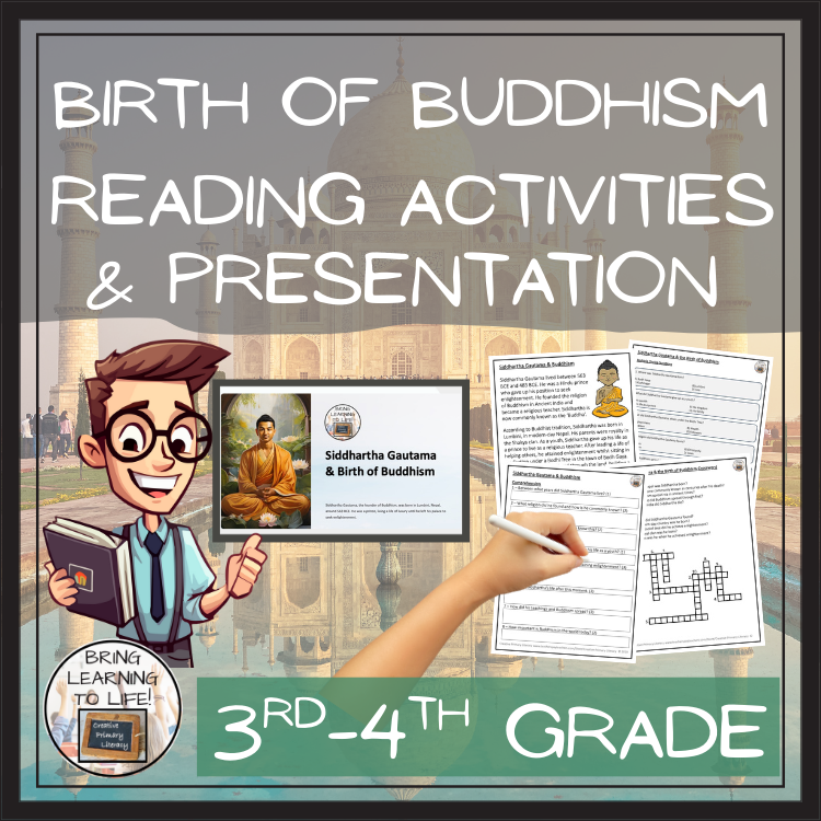 Siddhartha Gautama & the Birth of Buddhism Close Reading | 3rd Grade & 4th Grade
