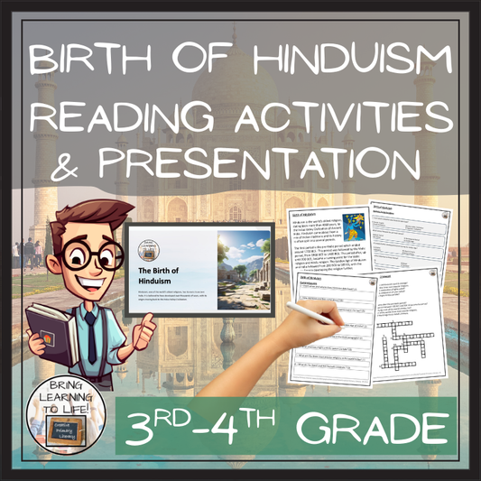 The Birth of Hinduism Close Reading Activities | 3rd Grade & 4th Grade