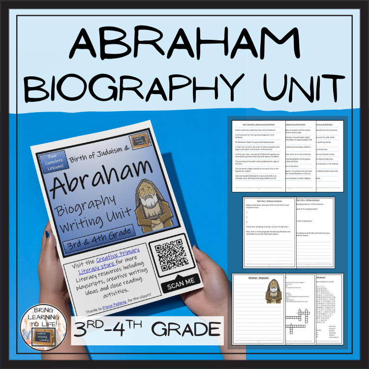 Abraham Biography Project & Writing Unit | 3rd Grade & 4th Grade