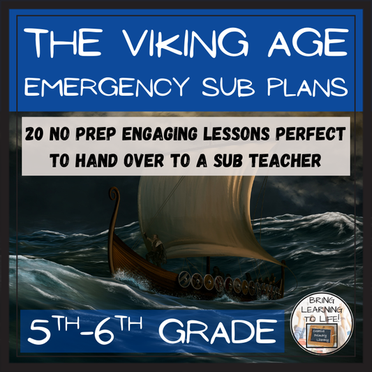 Emergency Sub Plans | Viking Age Bundle | 5th Grade & 6th Grade