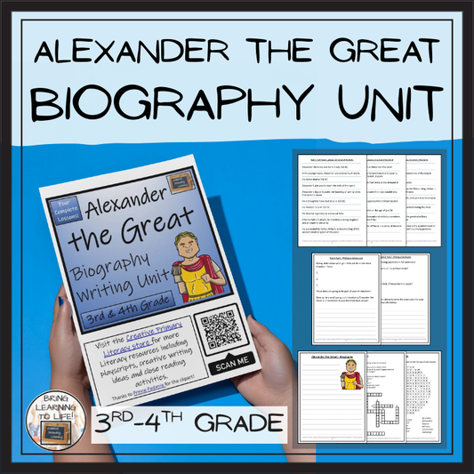 Alexander the Great Biography Project & Writing Unit | 3rd Grade & 4th Grade