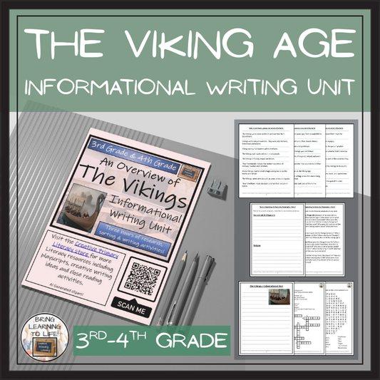 The Vikings Informational Writing Unit | 3rd Grade & 4th Grade