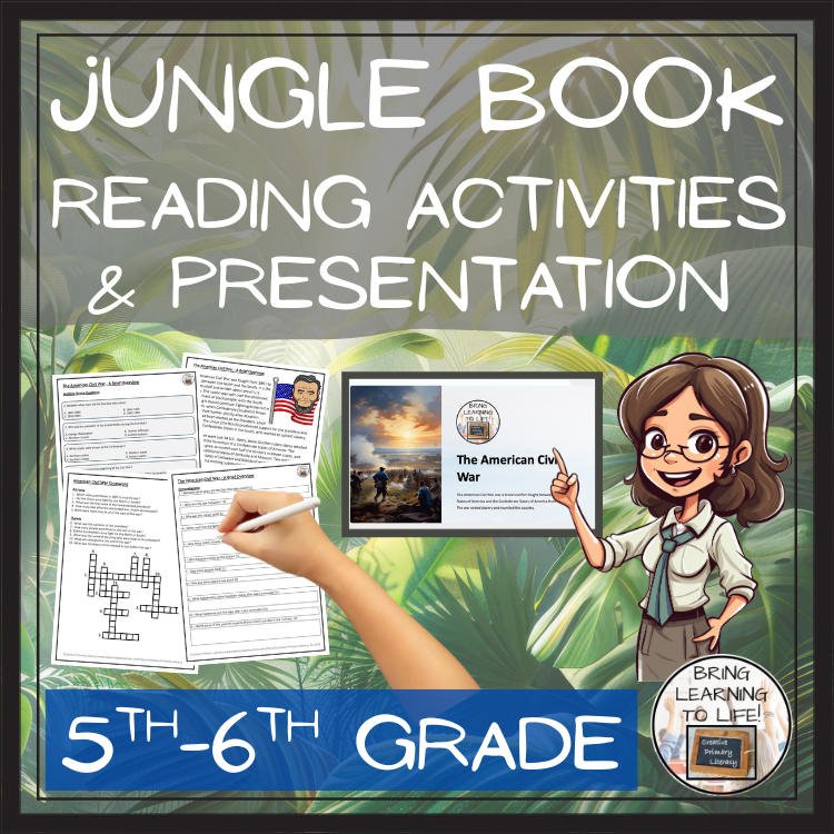 The Jungle Book Fiction Reading Comprehension | 5th Grade & 6th Grade