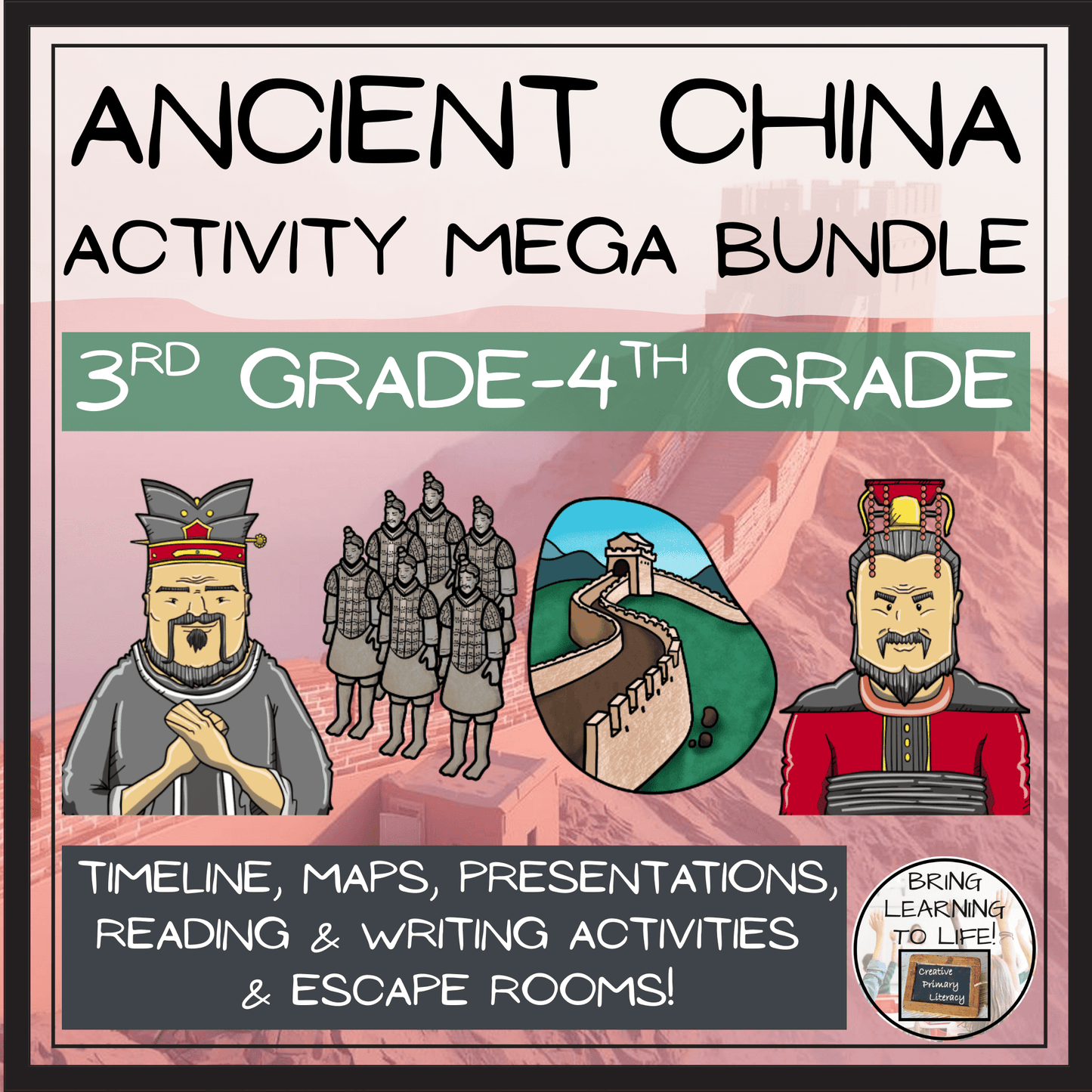 Ancient China Mega Bundle of Activities | 3rd Grade & 4th Grade