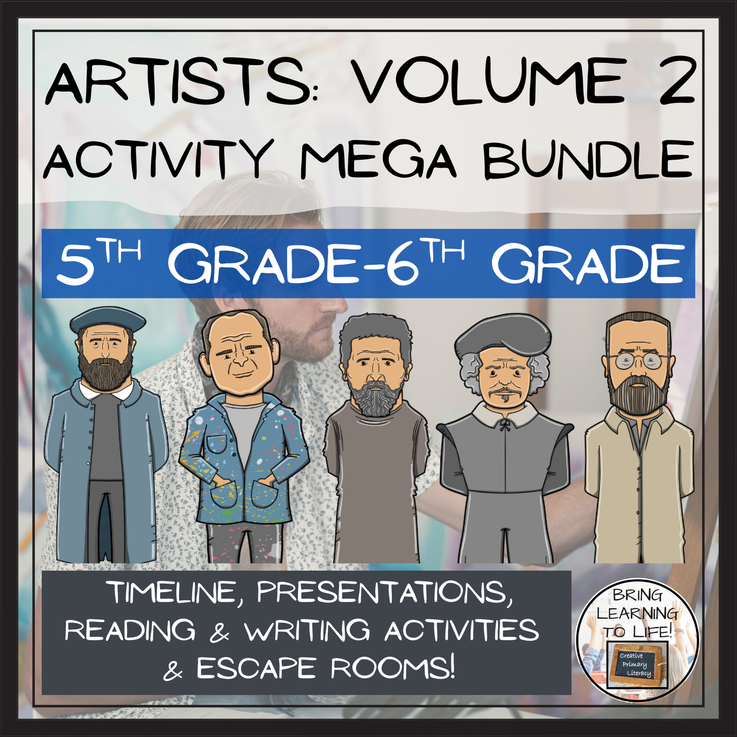 Famous Artists Activity Mega Bundle Volume 2 | 5th-6th Grade