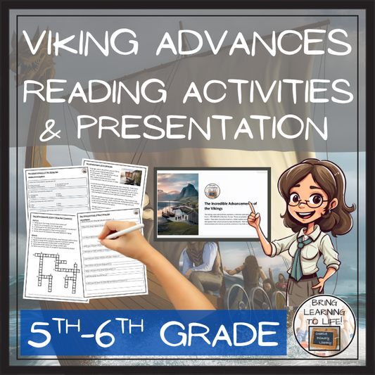 Viking Advancements Close Reading Comprehension Activities | 5th & 6th Grade