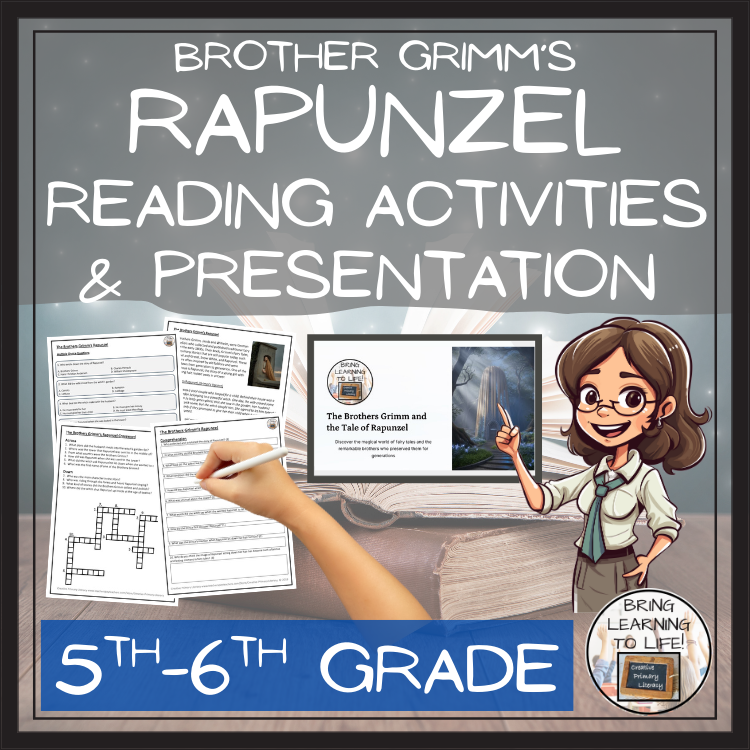 Brothers Grimm's Rapunzel Reading Comprehension | 5th Grade & 6th Grade